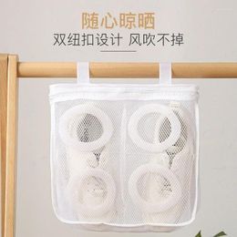 Storage Bags Mesh Washing Machine Shoes Bag Anti-deformation Zipper Laundry Dry Travel Portable Clothes Protective