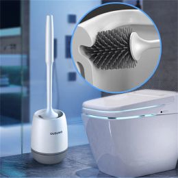 Brushes Newest TPR Silicone Wall Mounted/Standard Base Soft Bristle Toilet Brush with Holder Cleaning Brush Toilet Bathroom Accessories