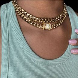 Jewellery hip hop Cuba button fashion neck chain fashion street shot snake bone chain hollow collar