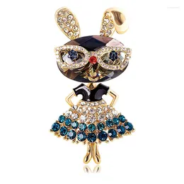 Brooches 2024 Wear Dress Rabbit For Women 2-color Sparkling Beauty The Animal Year Of Rare Bunny Brooch Pins Gifts