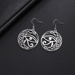 Dangle Earrings Skyrim The Eye Of Horus Ra Udjat Celtics Knot Women Stainless Steel Ancient Egypt Ankh Cross Amulet Jewelry Gift