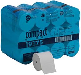 Compact Coreless 2Ply Recycled Toilet Paper by GP PRO GeorgiaPacific; 19375; 1;000 Sheets Per Roll; 36 Rolls Case 240127