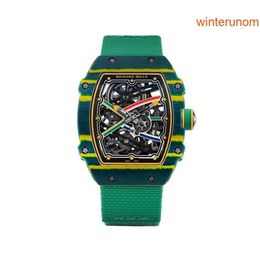 Rm Wristwatch Richardmills RM67-02 Watches Super Lightweight Mechanical Watch NTPT Carbon Fibre Dial 38.70*47.52mmFN WQHI