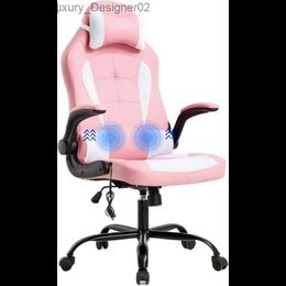 Other Furniture Gaming Chair Office Desk Racing Executive PU Leather Ergonomic Massage Computer with Lumbar Support Headrest A Q240129