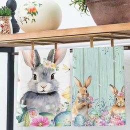 Table Mats Decorative Easter Dish Towel Pattern Quick-drying Kitchen For Home Decoration