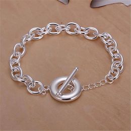 Charm Bracelets Wholesale Price Women Men Chain Silver Plated Listings High Quality Fashion Jewellery Christmas Gifts H090