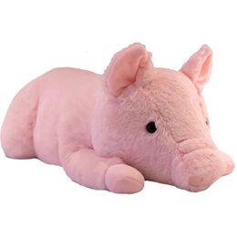 Kawaii Pink Pig Plush Toy Creative Stuffed Animal Simulation Piggy Doll Cartoon Soft Nap Pillow Sleep Cushion Baby Girls Gifts 240118