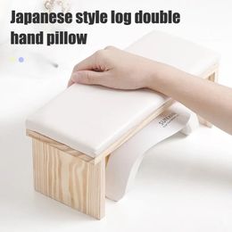 2 Colors Hand Pillow Tool Log Simple Style Mat Can Be Placed On The Potherapy Machine Net Red Solid Wood Light Luxury Table 240119