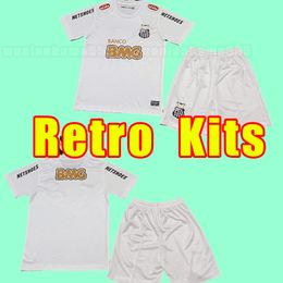 Kits Santos FC Retro Soccer Jerseys PATO SANCHEZ SOTELDO BORGES Home Away Black Football Shirts child size 16-28 2011 2012 ELANO ANDRE F. ANDERSON 11 12