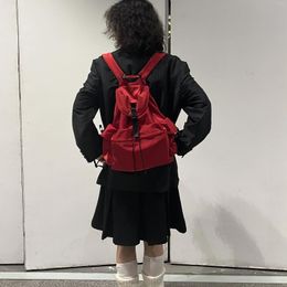 School Bags Miyagawa 2024 Causal Three Pocket High Capacity Backpack Fashion Spicy Girl Y2k Backpacks For Women Men