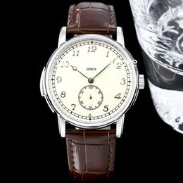 Luxury 5078G Mens Watch Cream Enamel Dial Cal.R 27 PS Automatic Movment 28800vph Small Seconds Stainless Steel Sapphire Crystal Arabic Numeral Water Resistance 50m