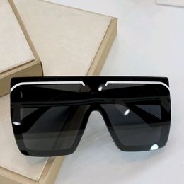 Cool Rectangle Sunglasses White Black Dark Grey Lens Men Sun Glasses Fashion Rimless Sunglasses UV Eyewear with Box277t