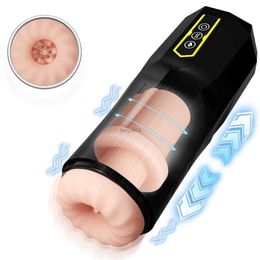 Masturbators Automatic Sucking Male Masturbation Cup Oral Vagina Adult Suction Vibrator Masturbator Toys For Men Blowjob Sex Machine