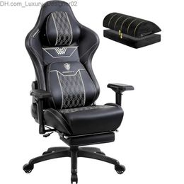 Other Furniture Dowinx Big and Tall Gaming Chair with Footrest High Back Ergonomic Office Chair with Comfortable Headrest and Lumbar Support Q240129