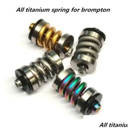 Bike Groupsets Folding Bicycle Fl Shock Absorber For Brompton Suspension Gold And Sier Grey Rainbow 230325 Drop Delivery Dhwh8