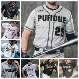 Purdue Boilermakers College baseball jersey all stitched Thomas Green Weston Gingerich Camden Gasser Davis Pratt Camden Melvin Logan Sutter mens women jerseys