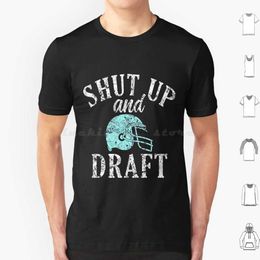 Men's T-Shirts Retro Shut Up And Draught Fantasy Football League Board T Shirt 6Xl Cotton Cool Tee Cute Animals Rainbow Flowers Life Summer