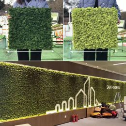 Wedding Ceremony Flower 50cm*50cm Artificial Plants Grass Eternal Life Moss Wall Micro Landscape Decoration Fake Moss Grass Turf Lawn for Home Wall Decor