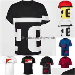 Motorcycle Apparel 2023 F1 Logo T-Shirt Forma 1 Team Co-Branded T-Shirts Racing Fans Fashion Comfortable Short Sleeve T Shirt Summer Dhz0D