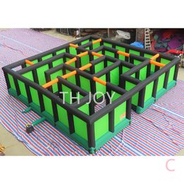 Free Delivery outdoor activities 9x9x2mH (30x30x6.5ft) With blower inflatable maze outdoor portable oxford inflatable haunted house for kids and adults