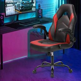 Other Furniture Gaming Chair - Computer Chair Ergonomic Office Chair PU Leather Desk Chair Executive Adjustable Swivel Task Chair with Fli Q240129