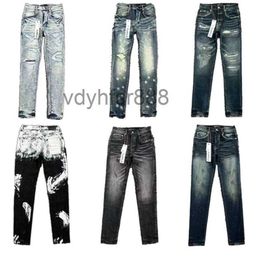 Men Purple Jeans Designer Antiaging Slim Fit Casual Pu2023900 Size 30-32-34-36-38 KMDK