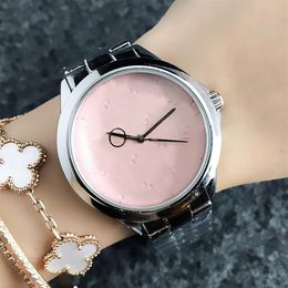 Popular Casual Top Brand quartz wrist Watch for Women Girl with metal steel band Watches G41 255t