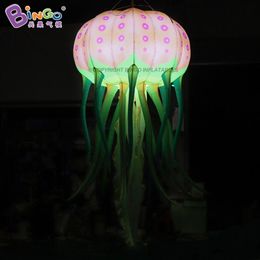 3m 10ft Height Outdoor Inflatable Jellyfish Inflation Lights Animal Ocean Theme Models For Party Carnival Decoration With Air Blower Advertising Event Toys Sports