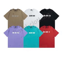 Designer Mens Women T Shirts Summer Fashion Brand Tee S Leisure Loose Tide Cottons Short Sleeve Letter Print Unisex Tops Clothing Size XS-L