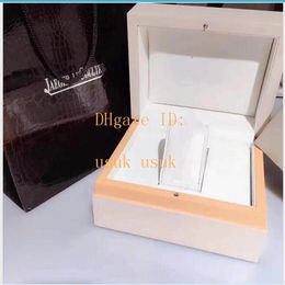 Watches White Boxes Mens Ladies for Gift MASTER Rectangle 1368420 1288420 Original Wooden Box With Certificate Tote Bag197n