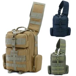 Hiking Bags Outdoor Tactical Sling Bag / Backpack/ Rucksack / Knapsack / Assault Combat Camouflage Tactical Molle Chest Pack YQ240128
