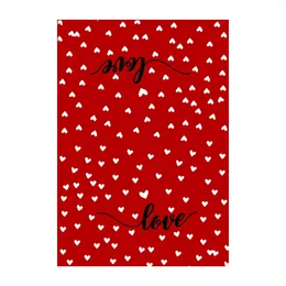 Table Napkin 2024 Kitchen Towel Valentines Day Love Print Dish Towels Absorbent Quick Drying Cleaning Dishcloth Room Decoration