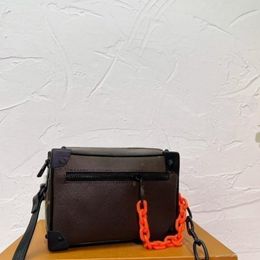 Designer Trunk Mini Mens Chain Handbag Vintage Flower Crossbody Bag Genuine Leather Women Shoulder Bags Hobo Purses High-capacity Wallet