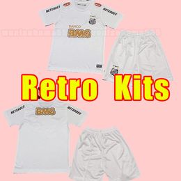 Kits Santos FC Retro 2011 12 Soccer Jerseys PATO SANCHEZ SOTELDO ELANO ANDRE F. ANDERSON BORGES Home Away Black Football Shirts child size 16-28 2011 2012