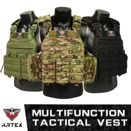 Artex 1000D Nylon Fabric Quick Releaseable 6094K Tactical Vest With Triple Magazine Pouch 240125