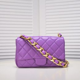 7A Designer Bags Large Gold Chain Underarm Flap Purse Genuine Leather Women Fashion Handbags crossbody bag wallet tote