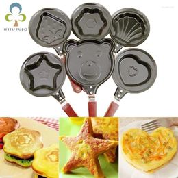 Pans DIY Mini Breakfast Omelette Pan Mould Home Creative Cartoon Pattern Kitchen Tools Non-Stick Frying Pancake Maker XPY