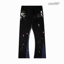 Men's Pants Graffiti Galleryse Depts Womens Sweatpants Galleryes Dept Speckled Letter Print Mans Couple Loose Versatile Casual Straight 20 Q3xx