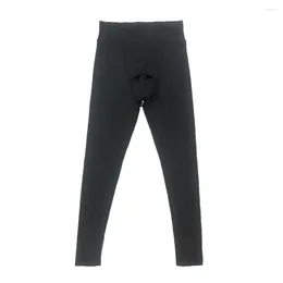 Men's Body Shapers Thermal Underwear Slim Fit Leggings Pants High Waisted Warm Shaping Trousers Tights Pouch Bottoms