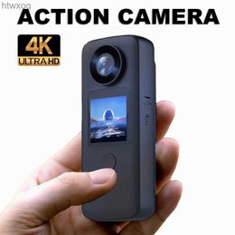 Sports Action Video Cameras 4K HD Dual Screen Vlog Handheld Camera Outdoor Travel Waterproof Underwater Action Cam Anti Shake Sport DV Video Recorder YQ240129