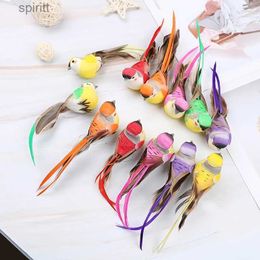 Other Table Decoration Accessories DIY Party Crafts Ornament Props Artificial Foam Feather Simulation Bird Home Garden Wedding YQ240129