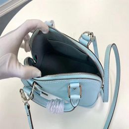 New Style original quality Woman Fashion sky blue real leather Bag Handbags Shoulder bag Tote Bag chic real cow leather purse shou244M