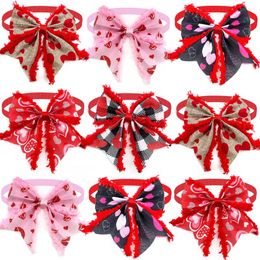 Dog Apparel 30/50 Pcs Valentine's Day Pet Bow Tie Puppy Collar Accessories Small Dogs Cat Bowties Neckteis Holiday Products