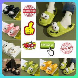 Designer Casual Platform Big eyed cute slippers Men Woman anti slip wear-resistant Light weight breathable Low soft soles sandals Flat Beach Slipper