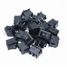 Smart Home Control 100 Pcs Push Button Switch 10x15mm SPST 2Pin 3A 250V KCD1 Snap-in On/Off Boat Rocker 10MM 15mm Mini Black