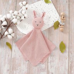Blankets Baby Security Blanket Soothing Appease Towel Adorable Soft Square Knitted Born Infant Boys Girls Sleeping Teething Bib