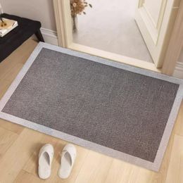 Carpets 60 90cm Kitchen Rugs Entry Door Braided Wire Foot Mat Corridor Outdoor Home Dirt Resistant Mats Rectangular Do Not Fade Carpet