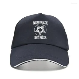 Ball Caps 2024 Fashion Men Bill Hat Wear Black Eat Pizza Funny Love