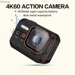 Sports Action Video Cameras Action Camera 4K60FPS with Remote Control Screen Waterproof Sport Camera Drive Recorder Sports Helmet Action Cam Outdoor Mini YQ240129