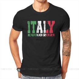 Men's T-Shirts Italy Euro Football Cup 2021 T Shirt Classic Punk Crewneck TShirt Top sell Harajuku Men's Clothing